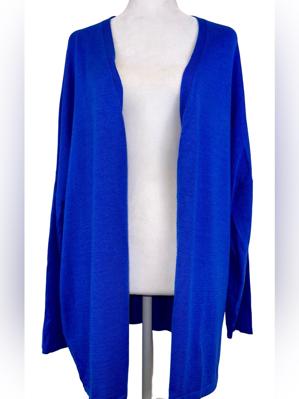 BASLER OPEN FRONT CARDIGAN IN COBALT BLUE